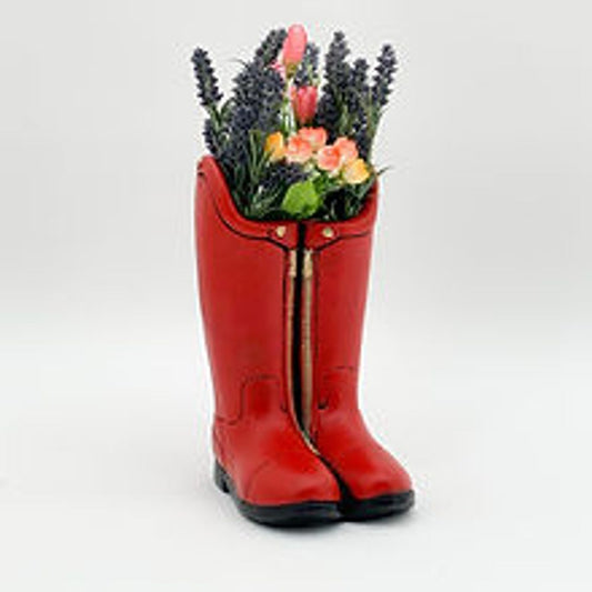 29CM RED BOOT PLANTER